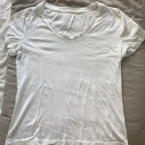 Plain white light tee shirt